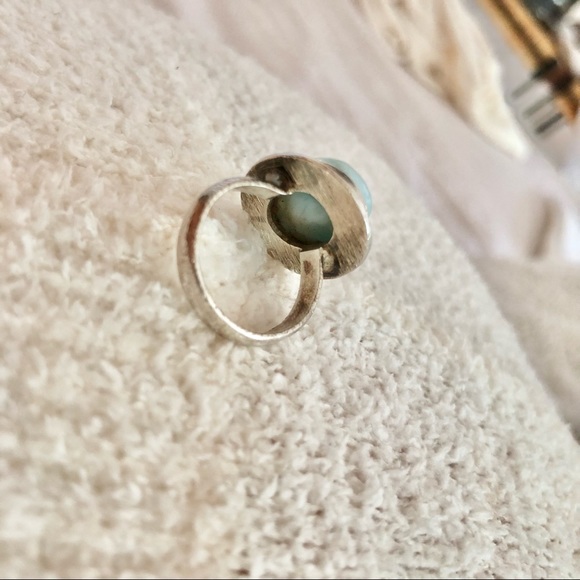 Larimar sterling silver ring 6🏝🐟🐠 - Picture 3 of 4